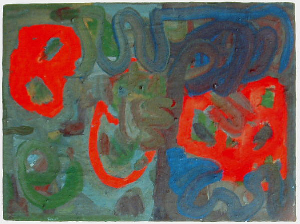 Michael Kravagna - Eggtempera on canvas, 30x40, 1989